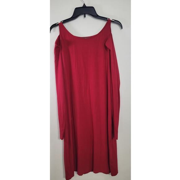 Tommy Bahama Dress Womens Large Red Bodycon Shoulder Less Dress Sexy Flirty - Picture 5 of 10